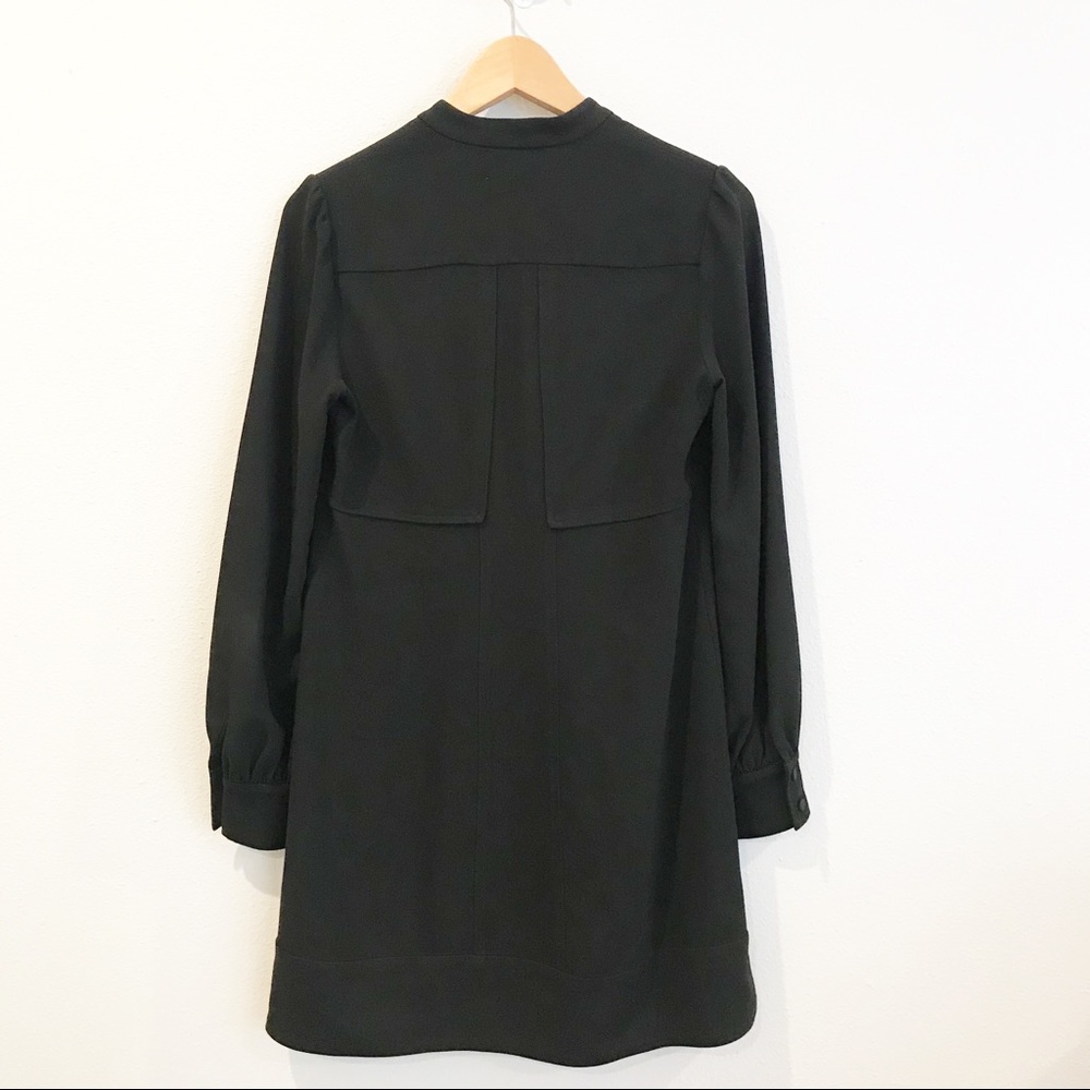 DVF Veda Crepe Babydoll Dress LBD - Picture 7 of 8